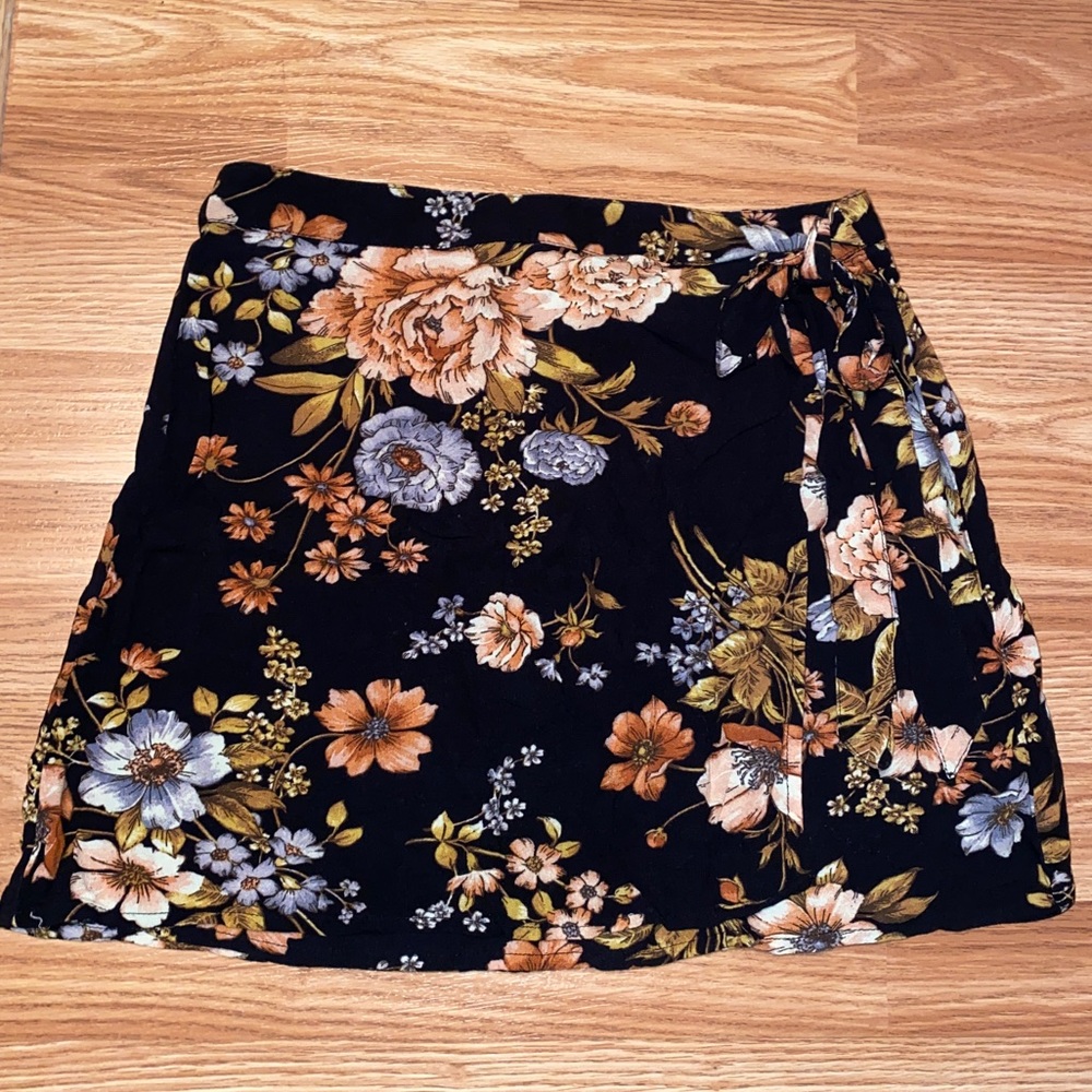 Floral Wrap Skirt